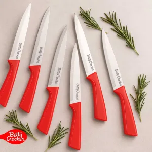 Betty Crocker 6-Piece Multipurpose Kitchen Knives Set