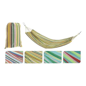 Hammock Stripe with Colorful Patterns, 200x100 cm Outdoor Relaxation