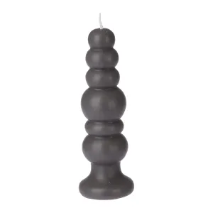 Decro Ball Candle Antracite | Home Decoration | 50% Soy Beeswax