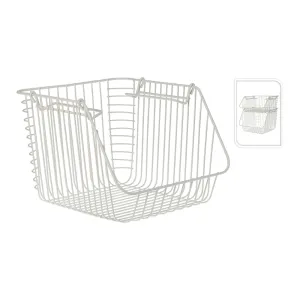 Basket Metal White