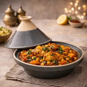 TAJINE DISH ASMA - Stylish Plate with Cover