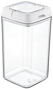 LOCKED ACRYLIC FOOD STORAGE SQUARE, 2L, Transparent