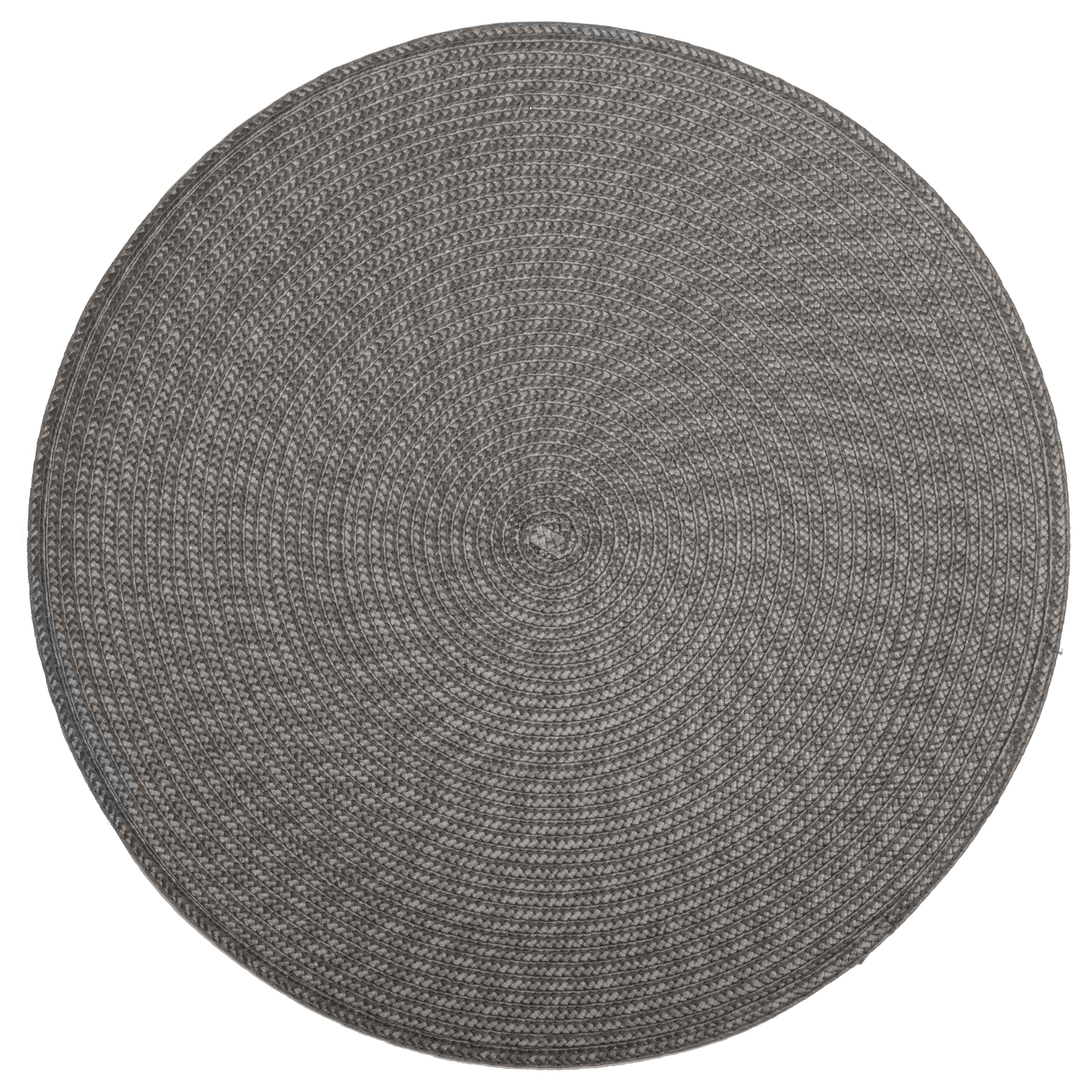 Round Braided Placemat - Eco-friendly Polyester, Natural & Durable