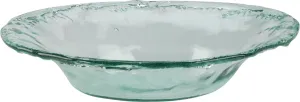 Recycled Glass Serving Plate Embossed Design 40cm