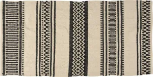 Cotton Rug with All-Over Print, 70 x 140 cm