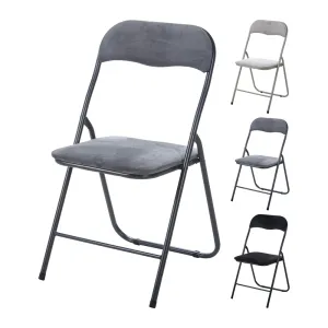 Folding Chair Velvet - Soft & Comfortable, Stylish Design