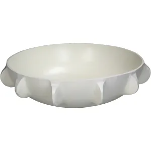 Ivory Aluminium Decorative Bowl