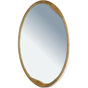 Natural Rubberwood Wall Mirror 50x70cm