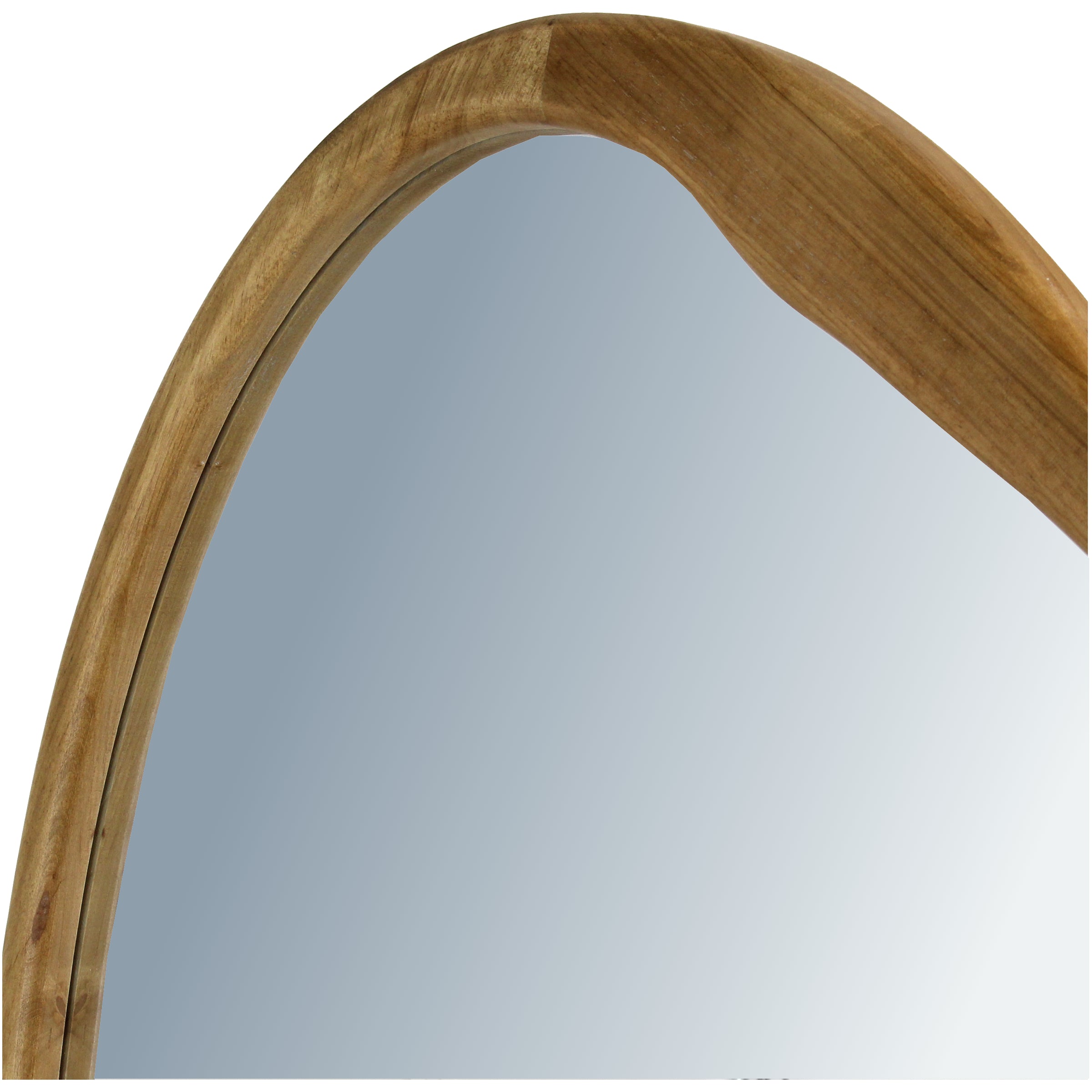 Natural Rubberwood Wall Mirror 50x70cm
