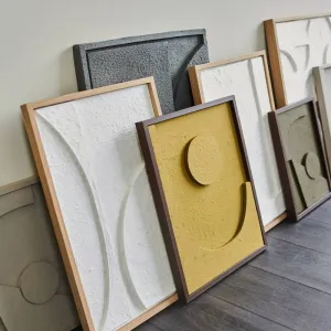 Natural 3D Wall Plaque with Wood Frame