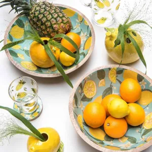 Lemon Yellow/Green Ceramic Vase, Fine Earthenware