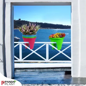 Venezia Round Plastic Balcony Pot