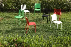Miss B Armless Dining Chair - UV Resistant, Fiberglass Reinforced