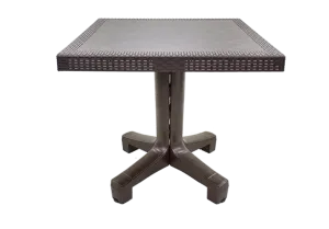 Romba Square Table with Rattan Design