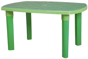 Gloria Kid's Table - Vibrant Plastic Table with Tube Legs