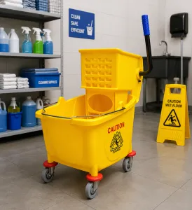 Rac Cleaning Trolley with Side-Press Wringer