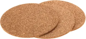 COASTER CORK SET OF 3PCS ROUND