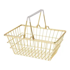 Basket Gold - Chrome Plated with PVC Handles