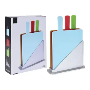 Cutting Board Set of 3 with Stand