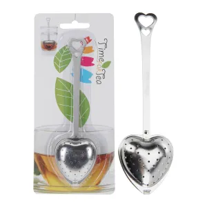Tea Strainer Heart Shape Stainless Steel