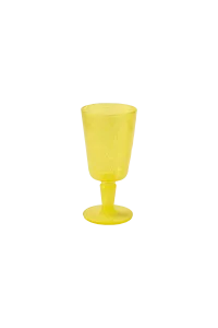 SYNTH GOBLET - Yellow Acrylic, 15.5 cm Height