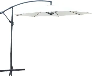 Banana Hanging Umbrella with Steel Cross Base