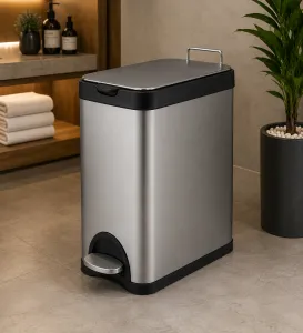 Stainless Dustbin with Handle