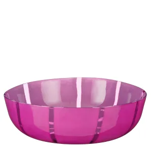 Montello Bowl Stripes Recycled Glass Decorative Serveware