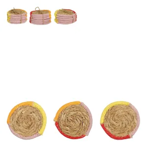 Seagrass Round Coaster Set - 6 Pieces