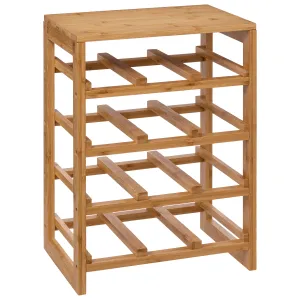 Bottle Rack X12 Bamboo