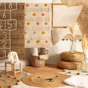 Mat Arlequin Tufted - Medium-sized, Colorful Cotton Rug