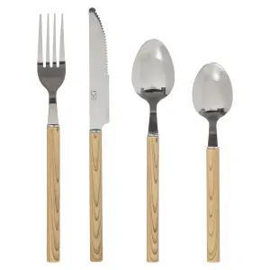 CUTLERY 24PCS INDONESIE BAMBOO