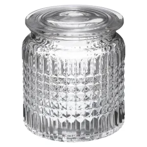 Cotton Pot Precious Transparent Glass Bathroom Jar