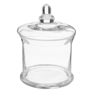BISCUITS JAR GLASS Round Transparent 1L