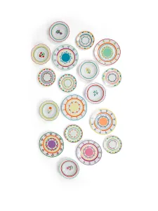 ARLES 18 PCS Porcelain Dinner Set - Floral Motifs