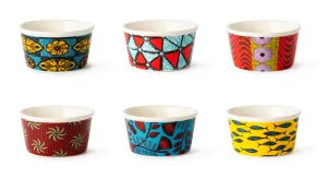 AFRIKA Pack 6 Multipurpose Ceramic Bowls