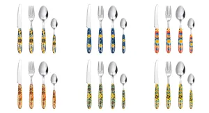 Trinacria 24-Piece Multi DÃ©cor Cutlery Set