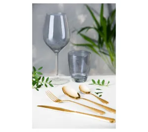DROPS SET OF 24 PCS CUTLERY GOLD FINISH