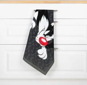 LOONEY TUNES SYLVESTER DISH CLOTH 100% Cotton, 50x70cm