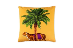 Le Cirque du Marrakech Tiger Pillow - Stylish Cotton Cushion