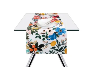Frida Flowers Table Runner, 45x140 cm, High-Quality Cotton