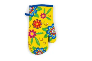 GIPSY SOUL Oven Glove - Abstract Blue Design, 32x18 CM