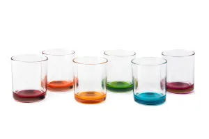 Marrakech Pack of 6 Blown Glass Water Cups - 260ml