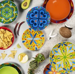 "PUEBLA" 18 PCS DINNER SET