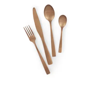 SHADOW COPPER CUTLERY SET 16 PCS