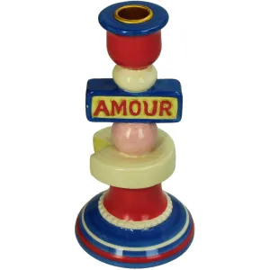 Amour Dolomite Candlestick Holder Multi-Color 10 x 10 x 19.7 cm
