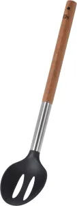 OPEN SPOON 34cm Serving Spoon - Black PBT Head, Acacia (Robinia) Wood Handle
