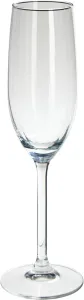 Champagne Glass Set 4 pcs - Clear Flute Glasses, 180/210 ml