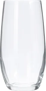 Drinking Glass 360ml Set 4pcs - Clear Tall Tumbler with Thick Base