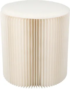 Paper Stool with Chairpad - Accordion Stool, D28 x H30 & D30 x H42 cm